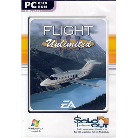 Flight Unlimited III Simulator PC CD - Experience Flying Aircrafts from Piper Arrow to P-51 Mustang & Fokker DR1 + More