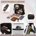 thumbnail image 6 of Tutolipy Crane Blossom Black Purse Satchel, Waterproof Sling Bag PU Material Lightweight Single Shoulder Bag for Work Outdoor Activities, 6 of 7