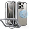 thumbnail image 1 of Funda ESR para iPhone 15 Pro Max con soporte MagSafe, color gris transparente, 1 of 8