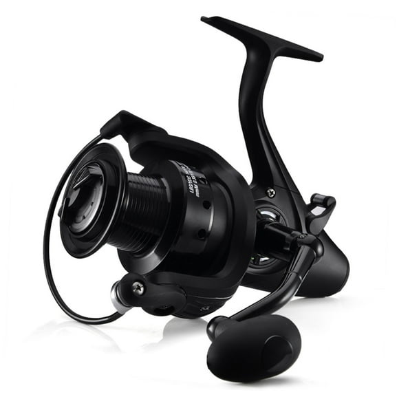 Moulinet 12+1 BB avec Double Traînée avant et Arrière, Moulinet de Pêche à la Carpe, Interchangeable Gauche Droite pour Eau Salée et Eau Douce 9000