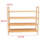 thumbnail image 2 of Zapatero independiente de bambú, 4 niveles, madera, para armarios y entrada, organizador, capacidad para 12 pares de zapatos, 2 of 5