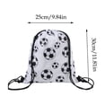 thumbnail image 3 of Ohmyroo Soccer Drawstring Backpack Sports Storage Pouch Organizer for Youth Travel, 3 of 6