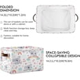 thumbnail image 6 of FREEAMG Koala Large Square Storage Basket Bin with Handles 2PCS,Foldable Multi Functional Closet Storage Box Shelf Basket for Storing Toys, Books and Clothes, 6 of 7