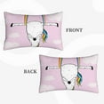 thumbnail image 4 of Naloa Aerial Yoga for Unicorn Pillowcase, Throw Pillowcase, Wrinkle-Free, Stain-Resistant with Hidden Zipper for Bedroom Sofa - 20"x30", 4 of 9