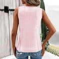 thumbnail image 5 of Tank Tops for Women V Neck Eyelet Cutout Strappy Summer Going Out Tops, 5 of 6