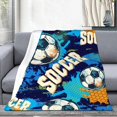 thumbnail image 2 of Manta de fútbol LARIAU, 127 x 152 cm, suave para niños, 2 of 7