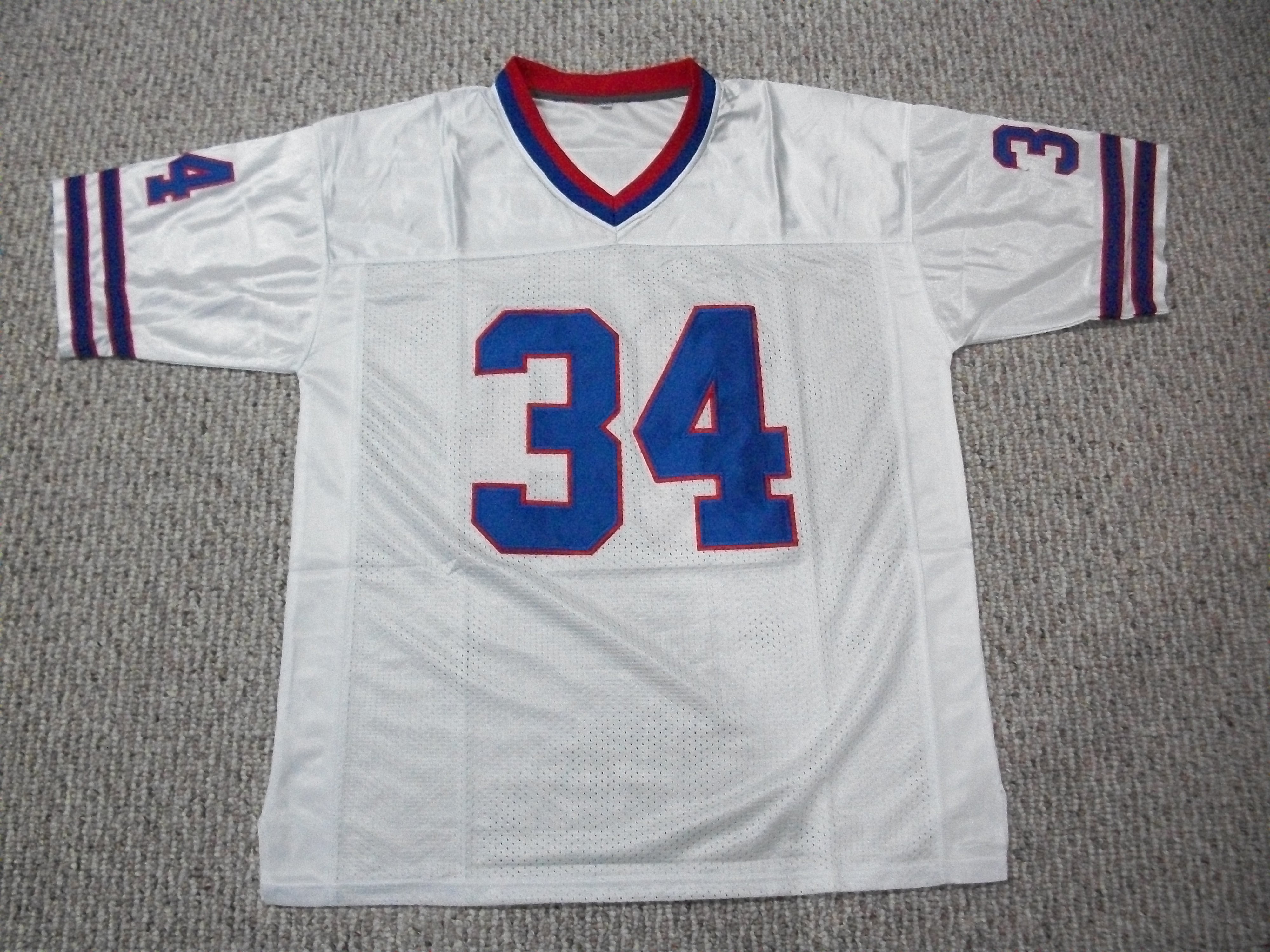 Jerseyrama Thurman Thomas Jersey #34 Buffalo Unsigned Custom Stitched Red Football New No Brands/Logos Sizes S-3xl, Size: 2XL