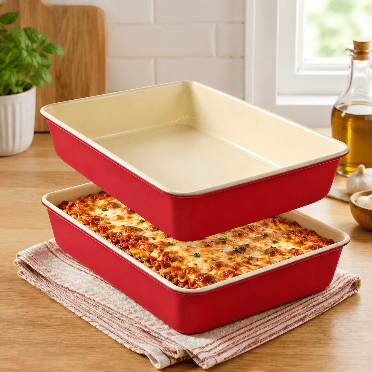 KitchenAid 5-ply Copper Core 6-Quart Low Casserole with Lid