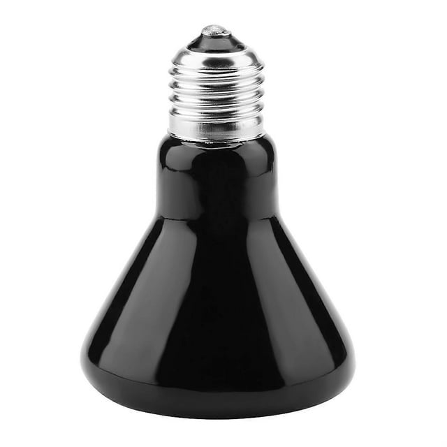 220-230V Infrared Ceramic Emitter Heating Light Bulb Lamp for Reptile Pet 50W Black