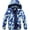 Blue Maple Leaf(lining:fleece), variant on MGEOY Boys Rain Jackets Lightweight Waterproof Hooded Raincoats Windbreakers for Kids