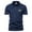 Navy, variant on CaiJunJia George Polo Shirt,Men's Classic Short Sleeve Solid Performance Deck Pique Polo Shirt