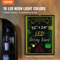 thumbnail image 2 of VEVOR 16x12 24x16 32x24 Inch LED Message Board Neon Chalkboard with 8 Markers & Remote for Home & Shop 36x24in, 2 of 5