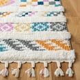 thumbnail image 3 of SAFAVIEH Moroccan Fringe Lacklan Southwestern Shag Area Rug, Ivory/Blue, 5'3" x 7'6", 3 of 8