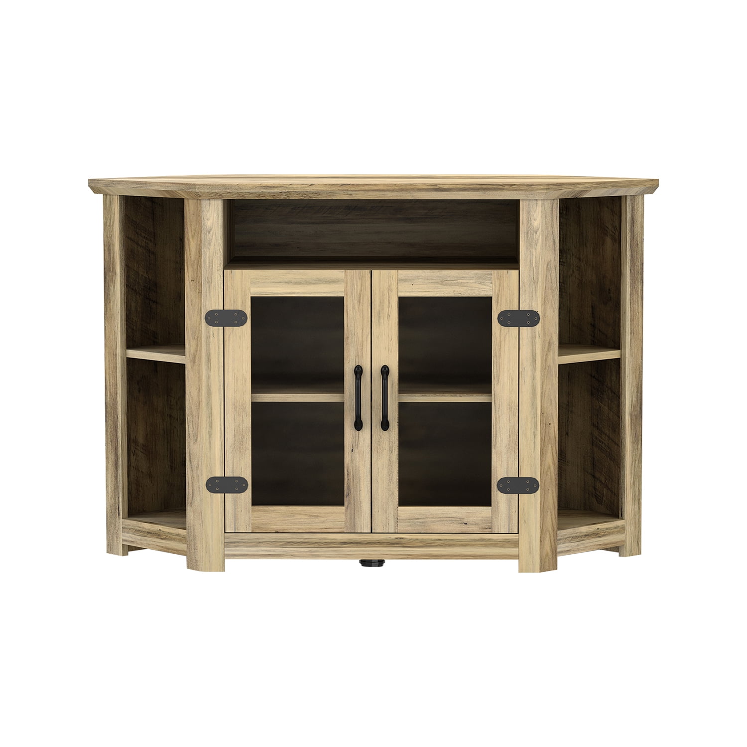 Kadyn 44 Inch Modern Farmhouse Wood Entertainment Center, Particle Board TV Console with Double Doors and Storage Cabinets, TV Stand for Living Room, Bright Yellow Kadyn 44 Inch Modern Farmhouse Wood Entertainment Center, Particle Board TV Console with Double Doors and Storage Cabinets, TV Stand for Living Room, Bright Yellow