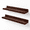 Walnut Brown-12", variant on 2 Scalloped Floating Wall Shelves 12" Walnut Brown