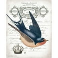 thumbnail image 3 of Babbitt, Gwendolyn 20x24 Black Modern Framed Museum Art Print Titled - French Swallow II, 3 of 5