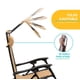 thumbnail image 2 of Silla Camastro Plegable Elly Decor Tecnologia Gravedad Cero Reclinable con sombrilla beige 6.49 pulg, 2 of 10