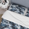 thumbnail image 4 of Designart "Urban Camo Disguise I" Blue Camouflage Bedding Covert Set - Modern & Contemporary Bed Set With 2 Shams, 4 of 5