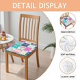 thumbnail image 2 of Pioneer Flower Floral Print Pattern Seat Covers for Dining Room Chairs Set Of 4,Stretch Printed Washable Chair Seat Cover with Elastic Ties and Button,Removable Waterproof Couch Cushion Covers, 2 of 6