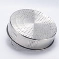 thumbnail image 3 of 27cm Food Steamer Basket Practical Stainless Steel Handles Steamer Thicken Bun Steamer Grid for Home Kitchen Restaurant (Silver), 3 of 4