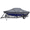 Gray, variant on Kayme 1200D Heavy Duty Boat Cover for 10-16 ft Boats, with Reinforced Windproof Straps, Waterproof, Blue