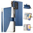 thumbnail image 3 of Funda cartera GANGXUN para Samsung Galaxy A33 5G , cuero PU con tarjetero, cremallera, correa de mano, soporte y protección 1162°, 3 of 6