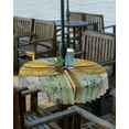 thumbnail image 2 of nqOlkjepod Vintage Dragonfly Outdoor Tablecloth with Umbrella Hole & Zipper, Abstract Modern Shabby Oil Painting Round Table Cover 54 Inch, Dining Waterproof Table Cloth Protector for Patio/Party, 2 of 7