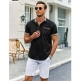 thumbnail image 3 of COOFANDY Mens Slim Fit Dress Shirts Casual Wrinkle Free Shirt Plaid Collar Summer Button Down Shirts, 3 of 6