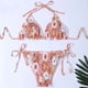 thumbnail image 1 of Traje de baño para mujer, moda, cómodo, estampado, bikini, traje de baño de color liso para mujer, conjuntos de bikinis, trajes de baño para mujer, 1 of 3