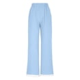thumbnail image 5 of ABATAB Capri Pants for Women Casual Summer Lightweight Capris Lounge Baggy Elastic Waisted Beach Crop Trousers with Pockets, 5 of 6