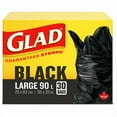 thumbnail image 1 of Black Garbage Bags - Large 90 Litres, 1 of 1