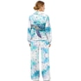 thumbnail image 2 of Uorisanigo Blue Turtle Mock Neck Sweatshirt with Wide Leg Sweatpants Matching Set Lounge Sets for Women Tracksuit 2 Piece Fall Outfits Drawstring Activewear Oversized Jogging Suit, 2 of 8