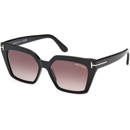 UPC 889214403940 product image for Sunglasses Tom Ford FT 1030 Winona 01Z Shiny Black   t  Logo  Eco / Gradient Ros | upcitemdb.com