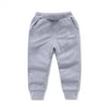 thumbnail image 4 of Shldybc Toddler Baby Boys Girls Sweatpants Candy Color Solid Color Leggings Casual Kids Sport Joggers Casual Active Athletic Pants( Gray, 8-9 Years ), 4 of 8