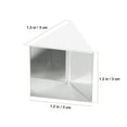 thumbnail image 2 of WORGEOUS  4 Pcs Clear Triangular Prism Prisms for Kids Science Transparent, 2 of 8