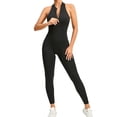 thumbnail image 1 of MKLEKYY Leggings para mujer, monos de yoga para mujer, monos deportivos para entrenamiento, ropa deportiva para mujer, monos y monos deportivos para mujer, mono deportivo cruzado sin espalda 4975, 1 of 4