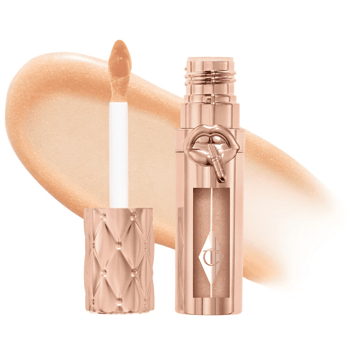 Charlotte Tilbury Big Lip Plumpgasm Lip Gloss- Nudegasm Diamonds (.18 Fl Oz)