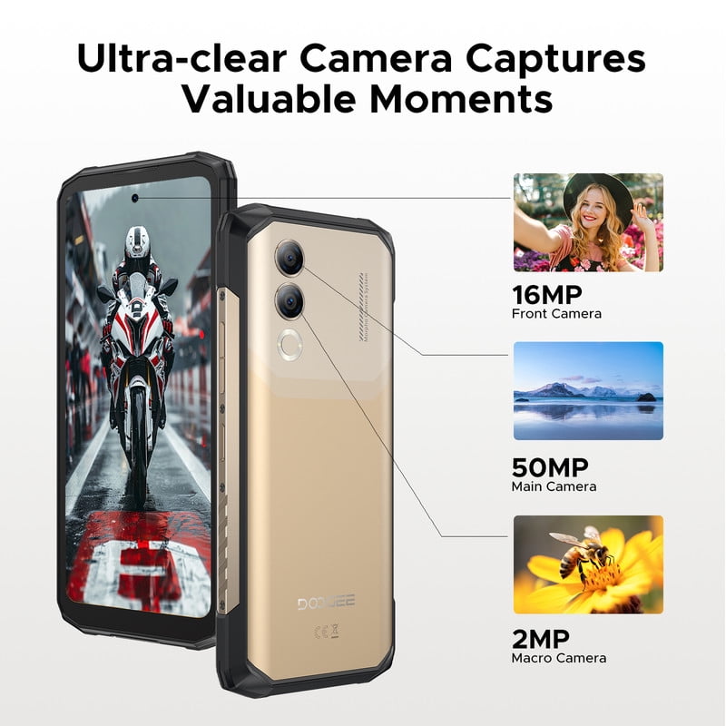 DOOGEE Blade 20 Turbo 5G Rugged Phone Unlocked,Gemini AI,10300mAh/33W,32GB+256GB/TF 2TB,Dimensity 7050,6.6”HD+90Hz,50MP+16MP,Android 15 Rugged Smartphone,Face ID/NFC/WiFi6/IP68/IP69K/3 Card Slot