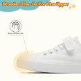 thumbnail image 3 of Toddler Shoes for Girls Boys Low Top Kids Canvas Sneakers Classic Adjustable Strap Casual Shoes Comfy Fashion Running Walking Sneaker Indoor Outdoor, 3 of 6