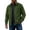Army Green, variant on Men's Faux Suede Bomber Jacket Fall Winter Full Zip Windbreaker Jackets Casual Work Fall Coats for Men Army Green M