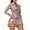 Colorful Mandala Diamond, variant on TSOVTHRID Chevron Stripe Women Tennis Dress, 2 Piece Quarter Zip Golf Dress with Pockets, Quick Dry Athletic Dress for Summer Workout and Sport Activities, Size Small