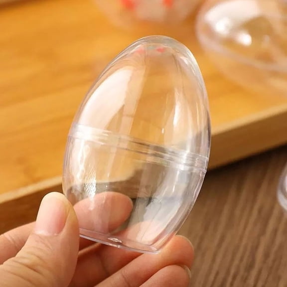CHENjy Fillable Easter Eggs Bulk Empty Jumbo Plastic Easter Eggs for Easter Egg Hunt Games Party Decorations Centerpieces Basket Stuffers 2*3.03 in