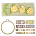 thumbnail image 2 of Coofit Embroidery Kit Creative Fish Floral Needlework Kit DIY Hair Clip with Hoop, 2 of 10