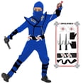 thumbnail image 3 of BaLuLu Ninja Costume Kids Ninja Muscle Costumes Boys Ninja Set Accessories Best Children Gift, 3 of 7