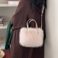 thumbnail image 3 of Mini Bolso Mano Mujer Piel Sintética Correa Ajustable Color Sólido, 3 of 9