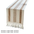 thumbnail image 6 of Mdesiwst Table Runner with Tassels Boho Style Hollow Design Table Cloth for Weddings Parties Rustic Farmhouse Decor, 6 of 8