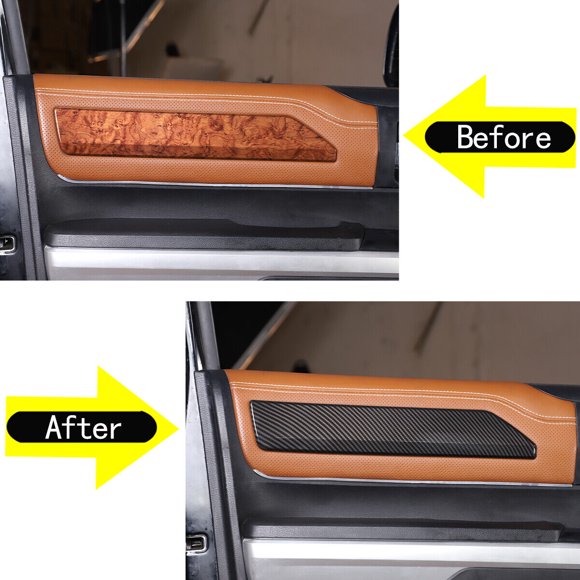 Carbon fiber ABS 4-door panel decorative cover suitable for 2014-21 for Toyota Tundra Platinum 1794-