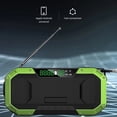 thumbnail image 4 of Radio Solar con Manivela, Altavoz Bluetooth, Linterna LED de Emergencia, Batería Externa, Dispositivo de Audio, Color Gris Oscuro., 4 of 10