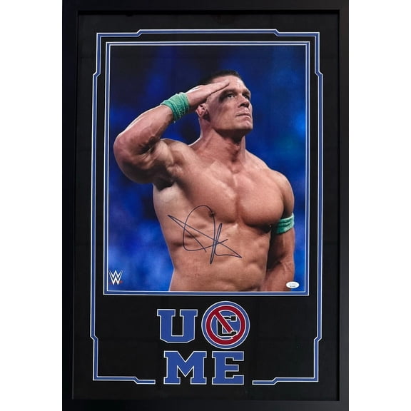 John Cena Signed Autographed Framed Signed 16x20 Photo JSA #10