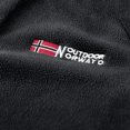 thumbnail image 5 of TOUMENY Men Half Zip Fleece Pullover High Neck Outdoor Hiking Casual Warm Winter Sweater Solid Letter Embroidered Raglan Sleeve Relaxed Pullover Black L, 5 of 7